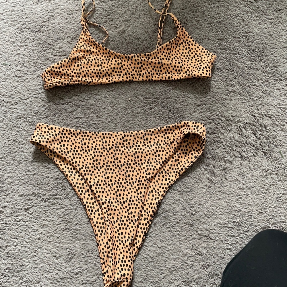 Zaful Cheetah Print Bikini